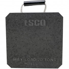 ESCO 10753 Plaque de support pour cric, 20 tonnes, poign&amp;eacute;e en corde-
