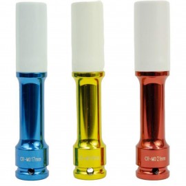 ESCO 40307 Ensemble de douilles &amp;agrave; chocs, prise 1/2&amp;quot;, lot de 3, pour &amp;eacute;crous de roue profonds, parois minces extra-longues-