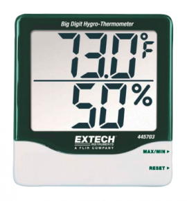 Extech 445703 Hygro-thermom&amp;egrave;tre &amp;agrave; grands chiffres-