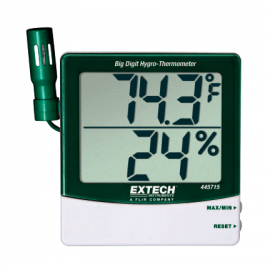 Extech 445715 Big Digit Remote Probe Hygro-Thermometer-