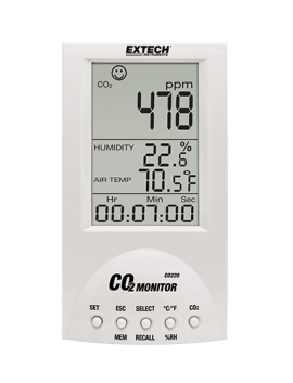 Extech CO220 Indoor Air Quality/Carbon Dioxide Monitor-
