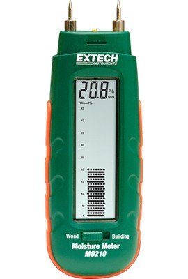 Extech MO210 Moisture Detector for Wood and Building Materials, Pocket Sized-