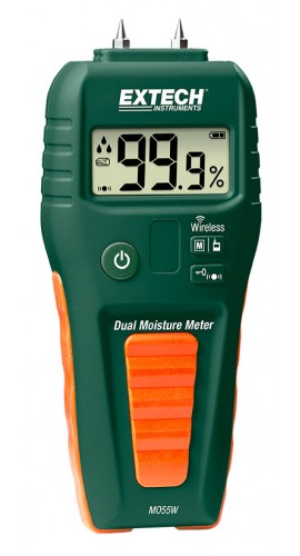 Extech MO55W Wireless Data Logging Pin/Pinless Moisture Meter-