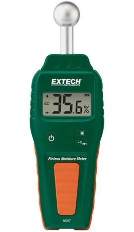 Extech MO57 Pinless Moisture Meter, 0.1 to 99.9%-