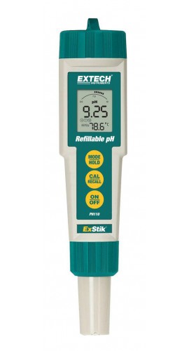 Extech PH110 ExStik pH Meter, Waterproof, Refillable-
