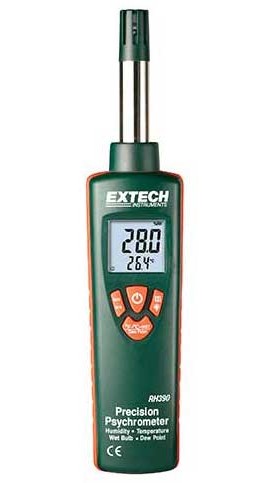 Extech RH390 Precision Psychrometer, 0 to 100% RH-