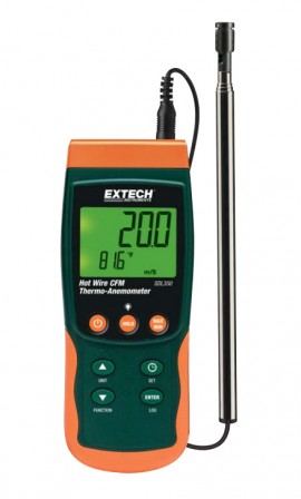 Extech SDL350 Hot Wire Thermo-Anemometer/Data Logger-