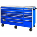 Extreme Tools EX7217RCQBLCR Roller Cabinet, 72&amp;quot;, blue-