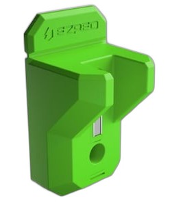 EZRED EZPB1-G Support pour barre &amp;agrave; levier, fente unique, vert-