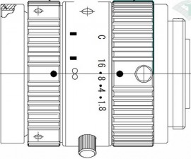 FLIR 4142573 16 mm Lens for A62xx SWIR Cameras, 0.9 to 1.7 &amp;mu;m, C Mount-