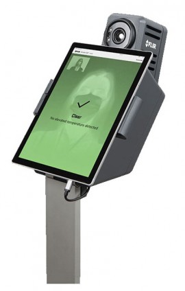 FLIR 90603-0201 Non-Contact Skin Temperature Screening Solution Kiosk, 464 x 348, 24&amp;deg;-