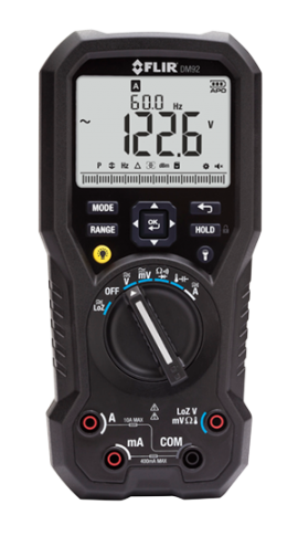FLIR DM92 True RMS Industrial Multimeter with VFD Mode, 1000V-