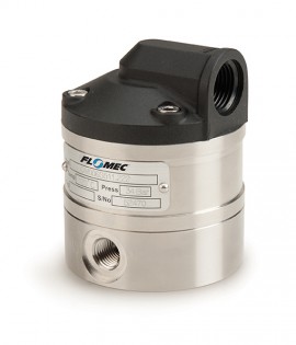 FLOMEC OM006A511-222 D&amp;eacute;bitm&amp;egrave;tre de petite capacit&amp;eacute;, 6.35 mm, corps en aluminium, roulement en carbone-c&amp;eacute;ramique, joint torique en Viton-