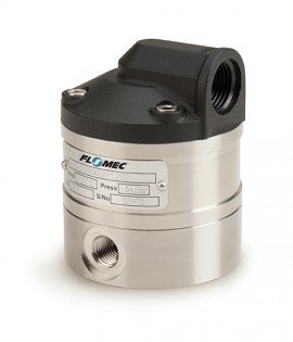 FLOMEC OM006S511-222 Small Capacity Flow Meter, 1/4&quot;, Stainless Steel Body, Carbon Ceramic Bering, Viton O-Ring-