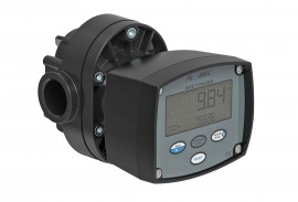 FLOMEC OMP-025-N-R40 OM Chemical Oval Gear Flowmeter with PPS body, 1", FNPT-