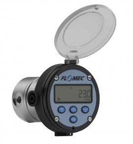 FLOMEC OMS-008-N-R14 D&amp;eacute;bitm&amp;egrave;tre &amp;agrave; engrenages ovales avec corps en acier inoxydable, 9.52 mm, FNPT-