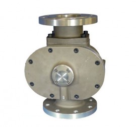 FLOMEC OMS-080-F-P D&amp;eacute;bitm&amp;egrave;tre &amp;agrave; engrenages ovales avec corps en acier inoxydable et bride 150 ANSI, 76.2 mm, litres-