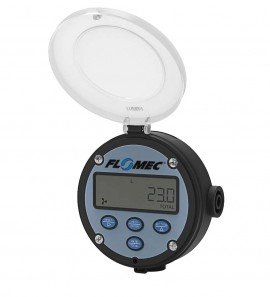 FLOMEC RT142D0FM Flow Rate Totalizer RT14 Display with 4 to 20 mA and scaleable pulse, 1/2&amp;quot; NPT female, universal mount-