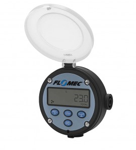 FLOMEC RT142D0 MM Totalisateur de d&amp;eacute;bit avec afficheur RT14, 4 &amp;agrave; 20 mA et impulsion programmable, 1/2&amp;quot; NPT femelle, montage sur d&amp;eacute;bitm&amp;egrave;tre OM-