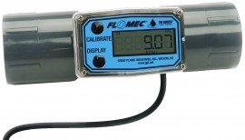 FLOMEC TM100-LP PVC Water Meter with 1" Turbine, Spigot End-