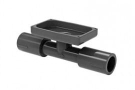 FLOMEC TM Series Body (only) for the 1-1/2&amp;quot; ISO7 TM flow meter, PVC-