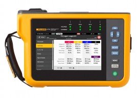 Fluke 1775/DE BASE Analyseur de qualit&amp;eacute; d'&amp;eacute;nergie triphas&amp;eacute;, 8 kV-
