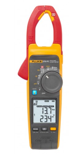 Fluke 378FC Pince amp&amp;egrave;rem&amp;eacute;trique sans contact &amp;agrave; valeur efficace vraie c.a./c.c. avec indicateur de qualit&amp;eacute;-