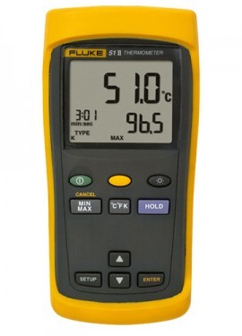 Fluke 51-2 CAL Single Input Digital Thermometer with calibration certificate-