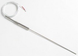 Fluke 5618B-12-S Small-Diameter Industrial RTD with spade lugs, 12&quot;-