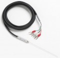 Fluke 5622-10-M Fast Response Platinum Resistance Thermometer (PRT) with Mini Banana Plugs, 0.04in, 6ft Lead-