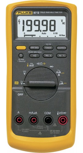 Fluke 87V True RMS Industrial Multimeter with temperature-