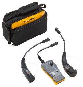 Fluke FEV100 Adaptateur pour station de recharge de v&amp;eacute;hicules &amp;eacute;lectriques avec connecteur et c&amp;acirc;ble de type Tesla, 250 V, 50/60 Hz-