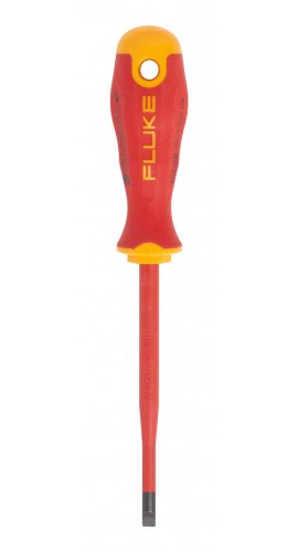 Fluke ISLS8 Insulated Slotted Screwdriver, 0.25 x 5", 1000 V-