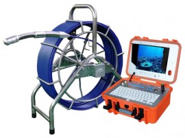 Forbest FB-PIC3388 MT-200-C28-MF Mid Range Pan-Tilt Sewer Camera, 200&#039; cable, and footage counter-