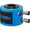 Freedom Hydraulics SHD1001 V&amp;eacute;rin &amp;agrave; piston creux &amp;agrave; double effet, 100 tonnes, course de 38.1 mm-