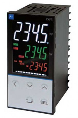 Fuji PXF5ABY2-FVYA1 PXF5 Digital Temperature Controller, 2 Point Alarm, 1/8 DIN-