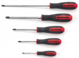 GearWrench 80052 Phillips Dual Material Screwdriver Set, 5-piece-