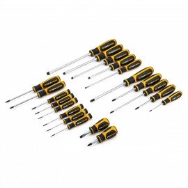 GearWrench 80066H Phillips/Slotted/Torx Dual Material Screwdriver Set, 20-piece-