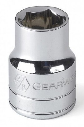 GearWrench 80132 &amp;frac14;&amp;quot; Drive 6-Point Standard Metric Socket, 10 mm-