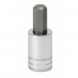 GearWrench 80164 &amp;frac14;&amp;quot; Drive Hex Bit Metric Socket, 4 mm fastener-