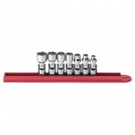 GearWrench 80310D Ensemble de douilles articul&amp;eacute;es, prise 6.35 mm, lot de 7-