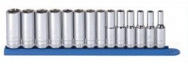 GearWrench 80554 &amp;frac38;&amp;quot; Drive 6-Point Deep Metric Socket Set, 14-piece-