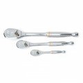 GearWrench 81206T &amp;frac14;&amp;quot; &amp;frac38;&amp;quot; and &amp;frac12;&amp;quot; Drive 90 Tooth Teardrop Ratchet Set, 3 pieces-