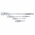 GearWrench 81230T Ensemble de cliquets &amp;agrave; t&amp;ecirc;te flexible en forme de goutte, prise 6.35 mm, 9.52 mm et 12.7 mm, 90 dents, lot de 4-