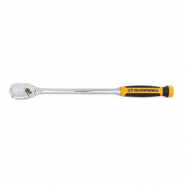 GearWrench 81361T &amp;frac12;&amp;quot; Drive 90 Tooth Long Handle Dual Material Teardrop Ratchet, 16-&amp;frac12;&amp;quot;-