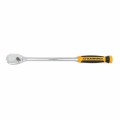 GearWrench 81361T &amp;frac12;&amp;quot; Drive 90 Tooth Long Handle Dual Material Teardrop Ratchet, 16-&amp;frac12;&amp;quot;-