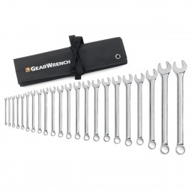 GearWrench 81916 12 Point Long Pattern Combination Metric Wrench Set, 22 pieces-