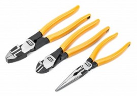 Gearwrench 82202-06 Pitbull Dipped Handle Electrician&#039;s Plier Set-