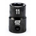 GearWrench 84312N &amp;frac38;&amp;quot; Drive 6-Point Standard Impact Metric Socket, 11 mm-