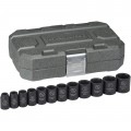 GearWrench 84931N Ensemble de douilles &amp;agrave; chocs, prise 12.7 mm, lot de 12, 9.52 mm &amp;agrave; 26.99 mm-